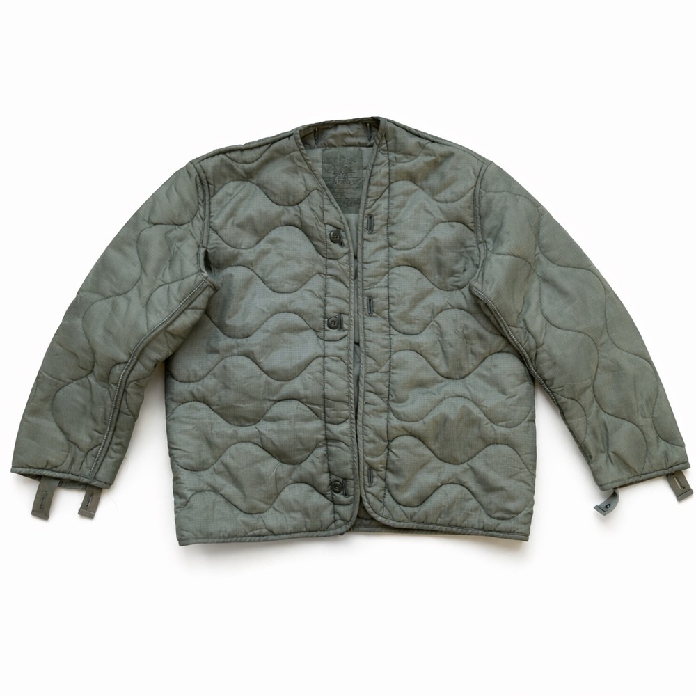 Vintage US Military M-65 Cold Weather Quilted Liner Jacket Small OG-107